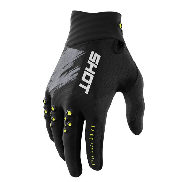 Guanti Cross SHOT Contact Draw Glove Neon Yellow