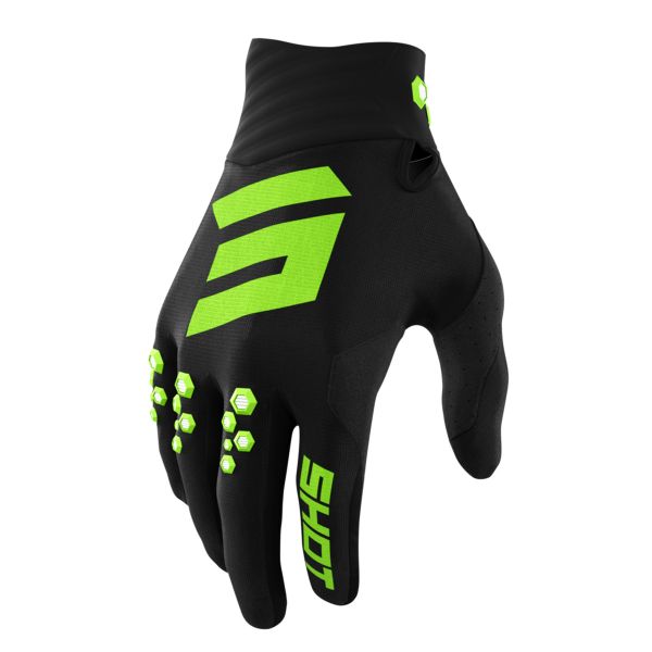 Guanti Cross SHOT Contact Green Gloves