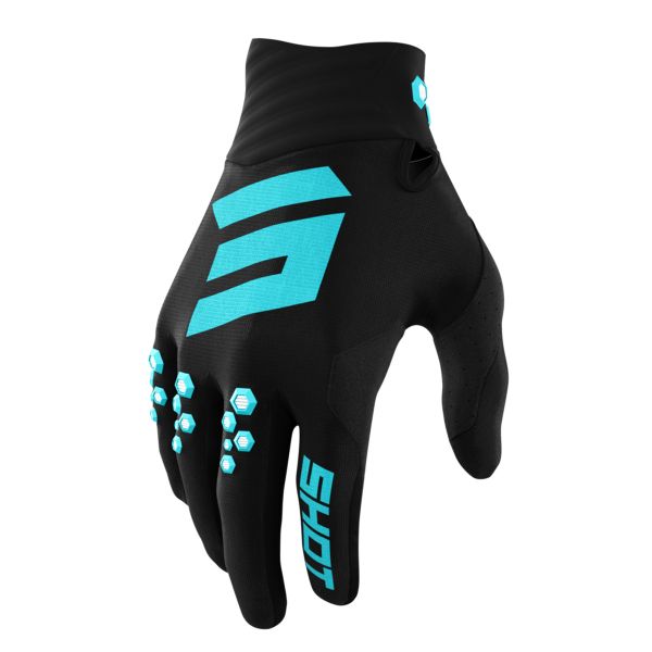 Guanti Cross SHOT Contact Turquoise Gloves