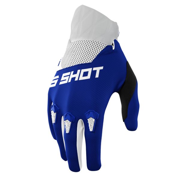 Guanti Cross SHOT Devo Blue Gloves Bambino