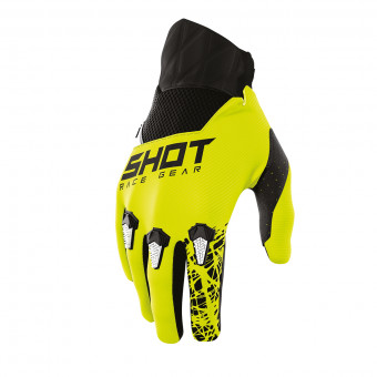 Guanti Cross SHOT Devo Storm Glove Lime Bambino