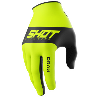 Guanti Cross SHOT Disegnare il cielo giallo neon