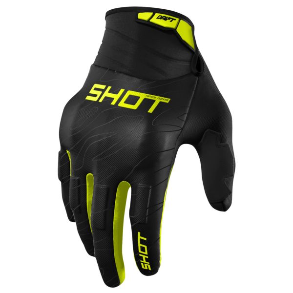 Guanti Cross SHOT Drift Onyx Giallo neon