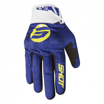 Guanti Cross SHOT Drift Spider Navy Yellow