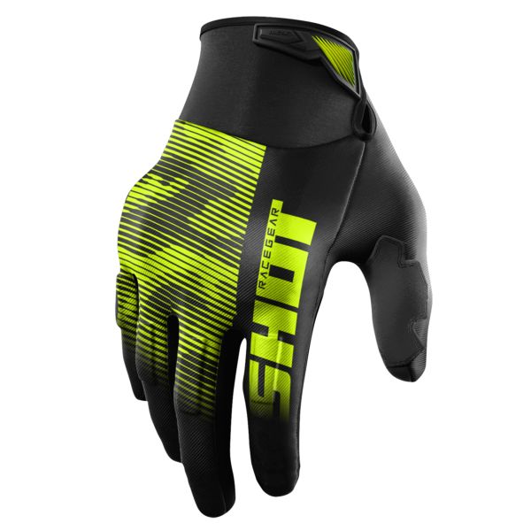 Guanti Cross SHOT Drift Tactic Giallo neon