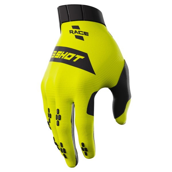 Guanti Cross SHOT Race Fluo Yellow Bambino