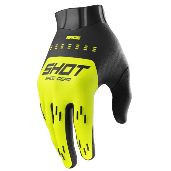 Guanti Cross SHOT Race Kid Evo giallo neon