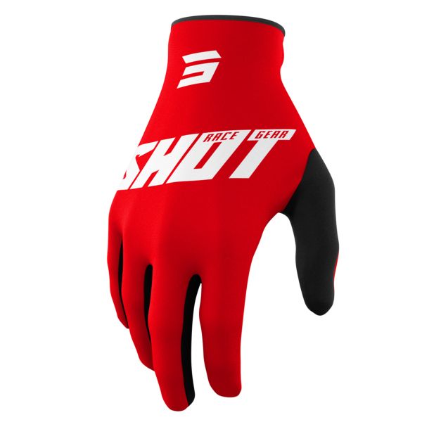 Guanti Cross SHOT Raw Burst Red Gloves