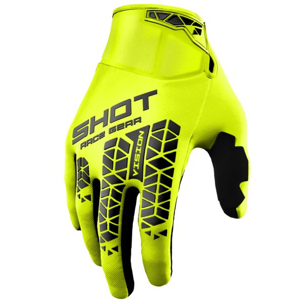 Guanti Cross SHOT Vision Tech giallo neon