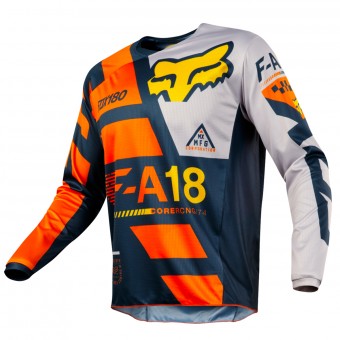 Maglia Cross FOX 180 Sayak Orange Bambino 009