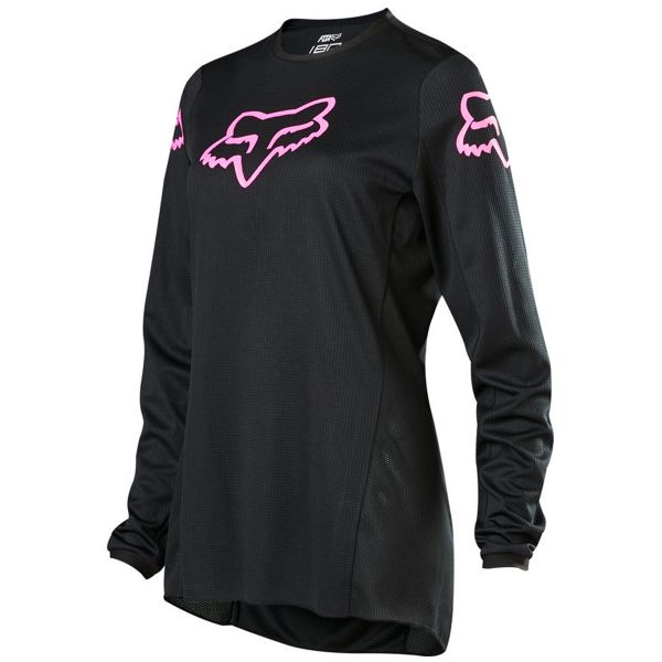 Maglia Cross FOX 180 Prix Black Pink Woman Maglia Cross FOX 180 Prix Black Pink Woman