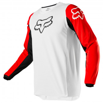 Maglia Cross FOX 180 Prix White Black Red