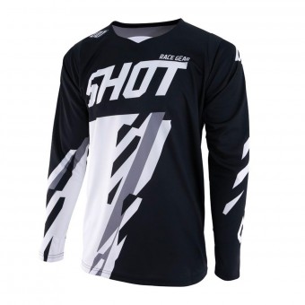Maglia Cross SHOT Contact Score Nero Bianco