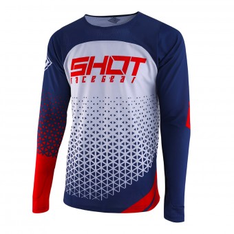 Maglia Cross SHOT Delta Blu Rosso