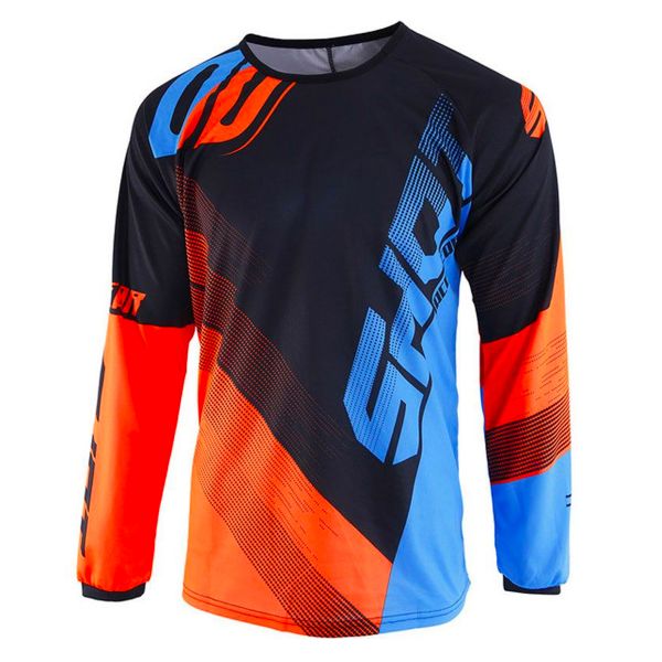 Maglia Cross SHOT Devo Ultimate Blu Neon Arancione Bambino Maglia Cross SHOT Devo Ultimate Blu Neon Arancione Bambino