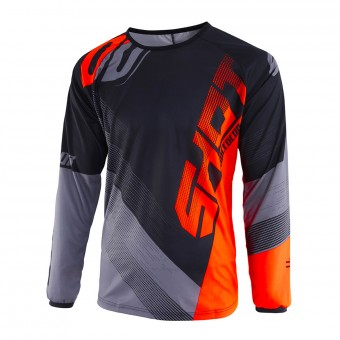 Maglia Cross SHOT Devo Ultimate Nero Neon Arancione