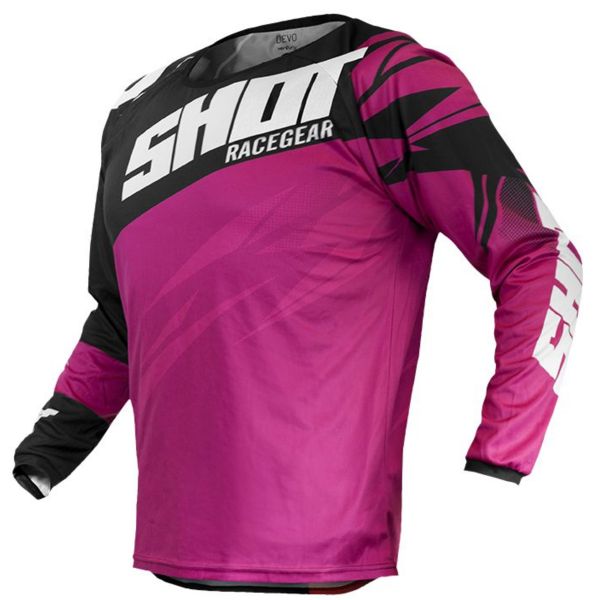 Maglia Cross SHOT Devo Ventury Neon Pink Fushia Kid