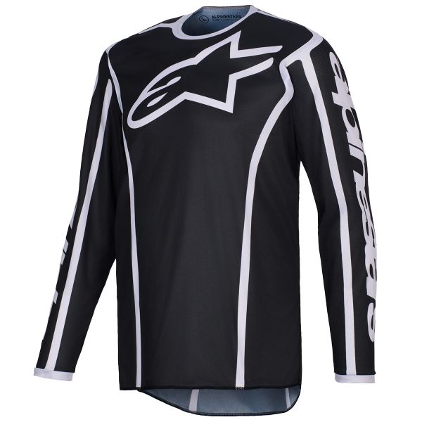 Maglia Cross Alpinestars Fluid Apex Jersey Black Gray