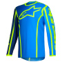 Maglia Cross Alpinestars Fluid Apex Jersey Blue Yellow Fluo