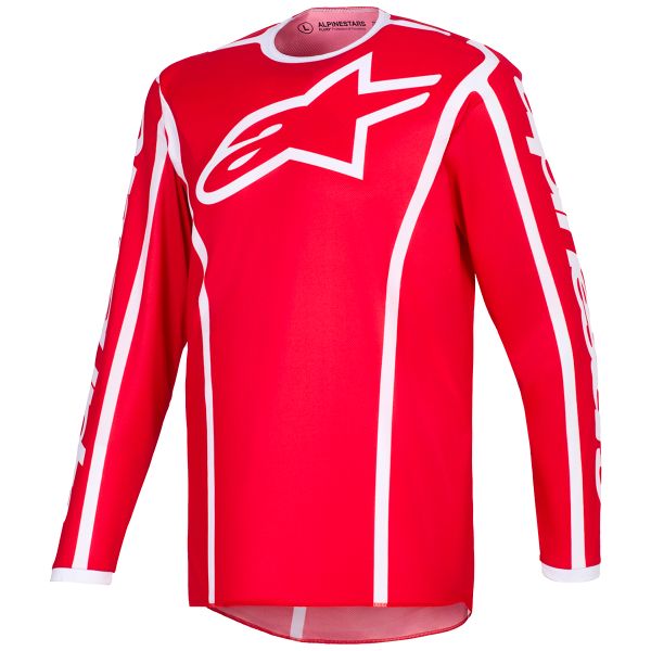 Maglia Cross Alpinestars Fluid Apex Jersey Red White