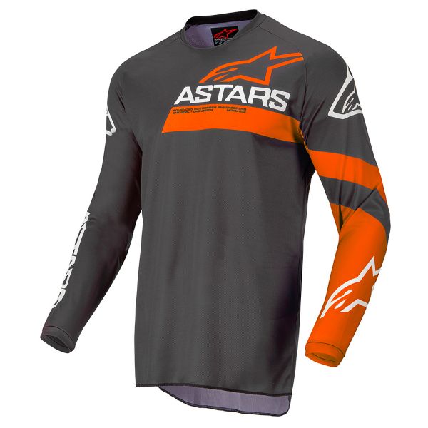Maglia Cross Alpinestars Fluid Chaser Anthracite Coral Fluo