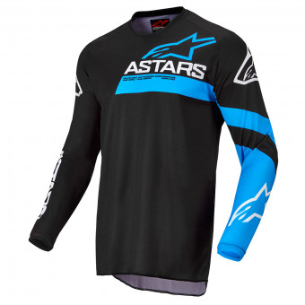 Maglia Cross Alpinestars Fluid Chaser Black Blue Neon