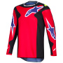 Maglia Cross Alpinestars Fluid Grid Jersey Red Black Purple