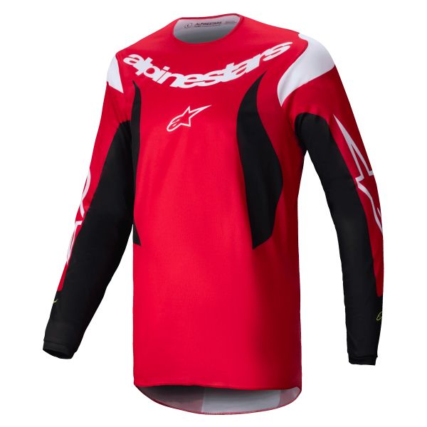 Maglia Cross Alpinestars Fluid Haul Bright Red Black