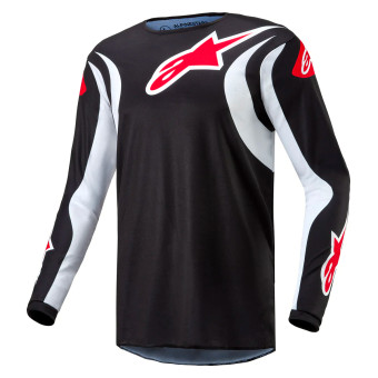 Maglia Cross Alpinestars Fluid Lucent Black White