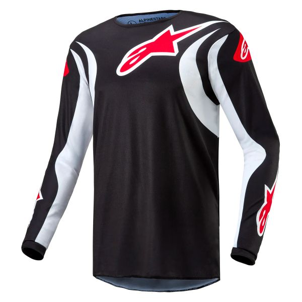 Maglia Cross Alpinestars Fluid Lucent Black White