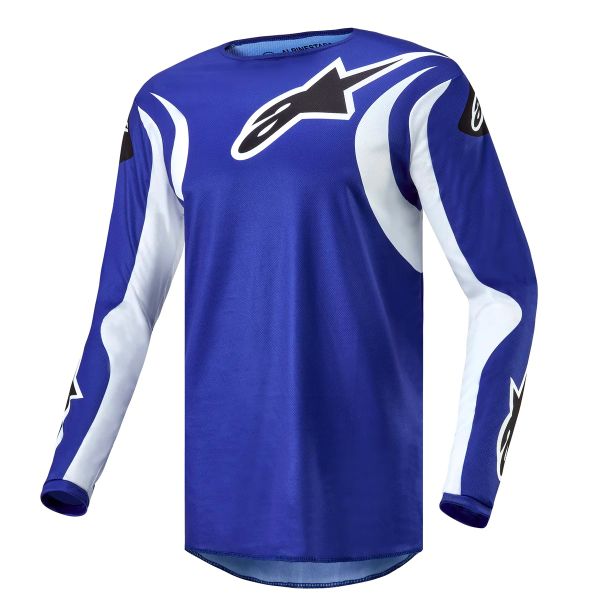 Maglia Cross Alpinestars Fluid Lucent Blue Ray White