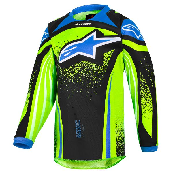 Maglia Cross Alpinestars Kids Racer Nomur Jersey Dk Navy Yllw FL Ucla Blue
