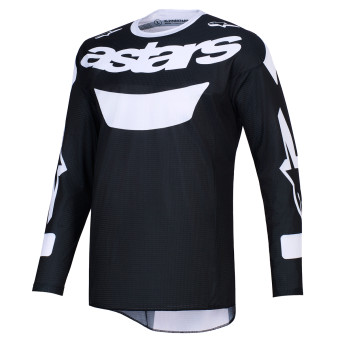 Maglia Cross Alpinestars Racer Air Riway Jersey Black White