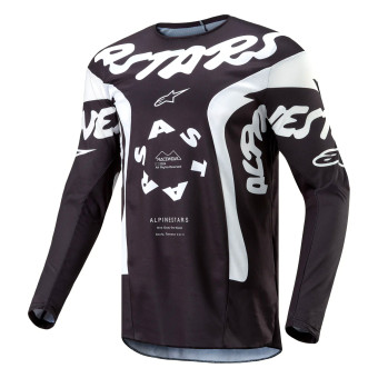 Maglia Cross Alpinestars Racer Hana Black White