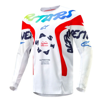 Maglia Cross Alpinestars Racer Hana White Multicolor