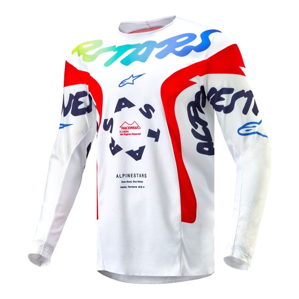 Maglia Cross Alpinestars Racer Hana White Multicolor