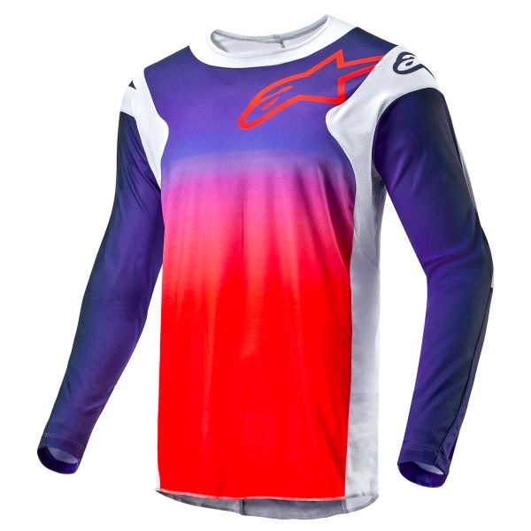 Maglia Cross Alpinestars Racer Hoen Light Grey Hot Orange Black