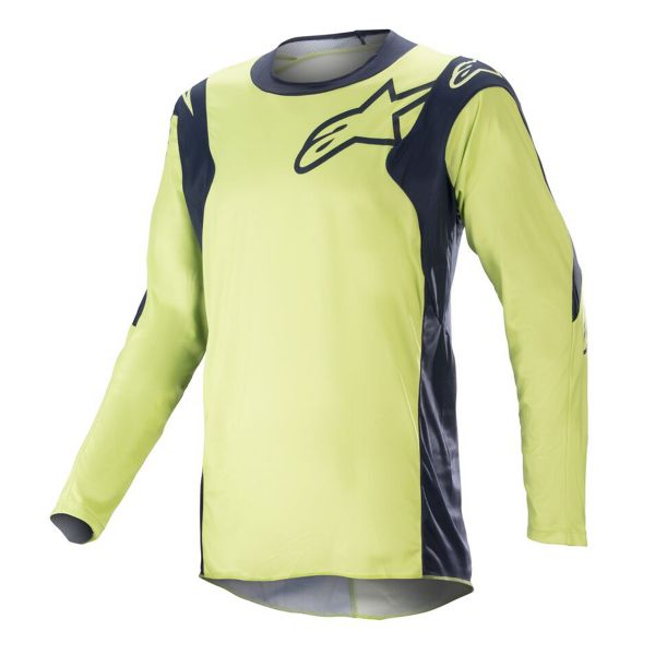 Maglia Cross Alpinestars Racer Hoen Night Navy Fluorite Green