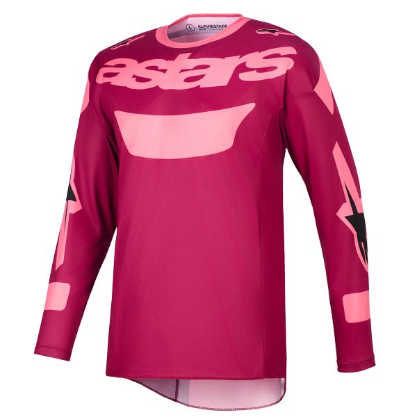 Maglia Cross Alpinestars Racer Riway Jersey Dark Red Coral