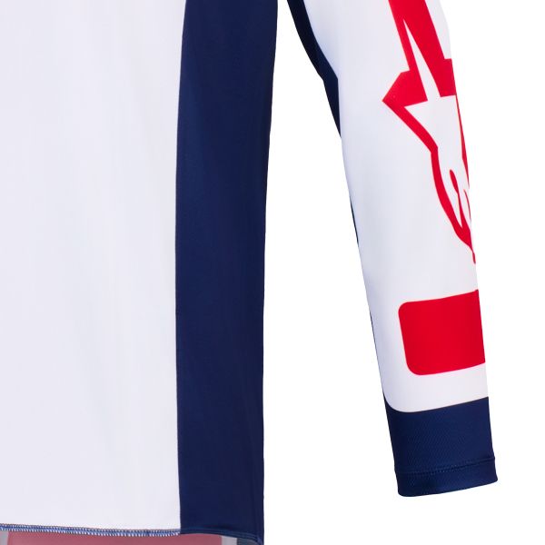 Alpinestars Racer Riway Jersey White Blue Red