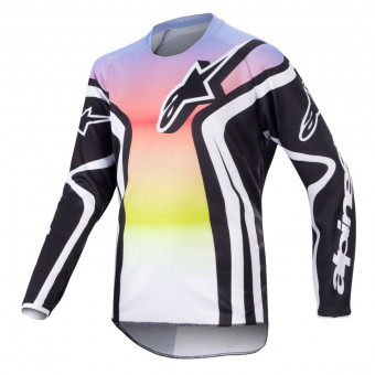 Maglia Cross Alpinestars Racer Semi Black Multicolor Bambino