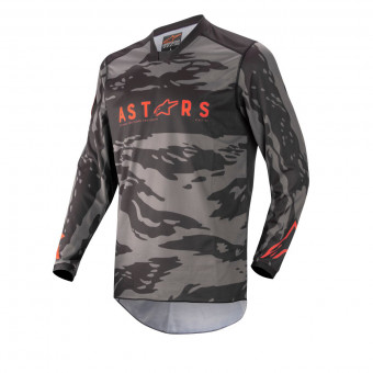 Maglia Cross Alpinestars Racer Tactical Camo Red Fluo Bambino