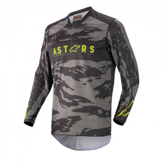 Maglia Cross Alpinestars Racer Tactical Camo Yellow Fluo Bambino