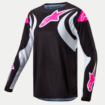 Maglia Cross Alpinestars Stella Fluid Black White