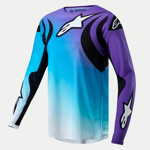 Maglia Cross Alpinestars Stella Fluid White Turquoise