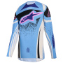 Maglia Cross Alpinestars Stella Techstar Nomur Jersey Light Blue Off White Black