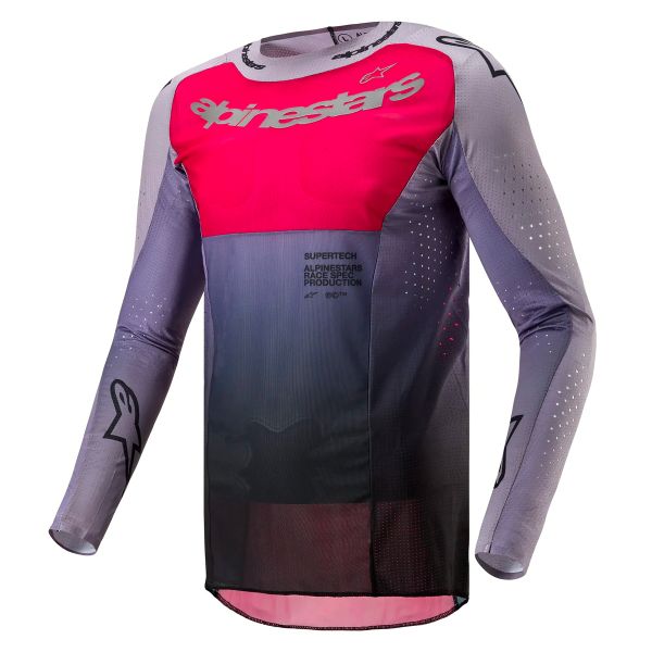Maglia Cross Alpinestars Supertech Dade Iron Red Berry