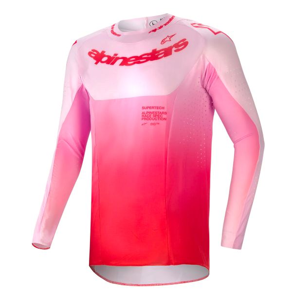 Maglia Cross Alpinestars Supertech Dade Red Berry Lilac