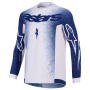 Maglia Cross Alpinestars Supertech Scenz Jersey Light Gray Dark Blue
