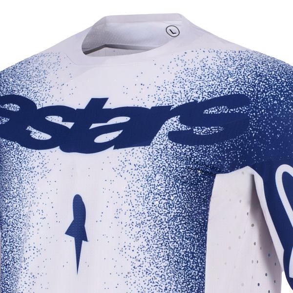 Alpinestars Supertech Scenz Jersey Light Gray Dark Blue
